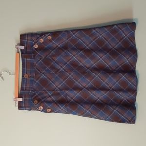 Billabong M A-line Plaid Skirt